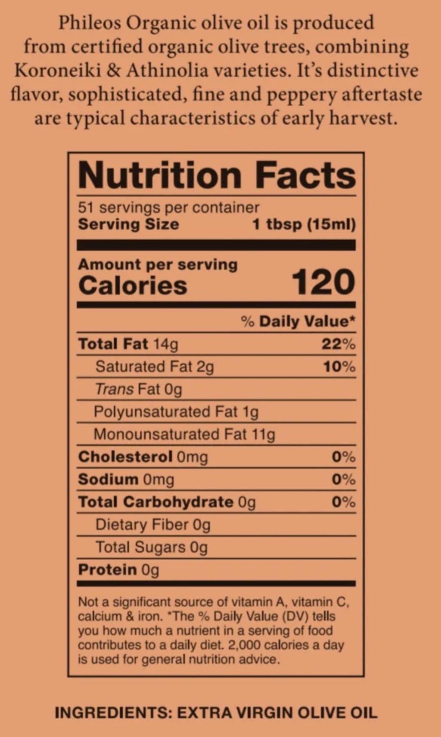 Organic Extra Virgin Olive Oil